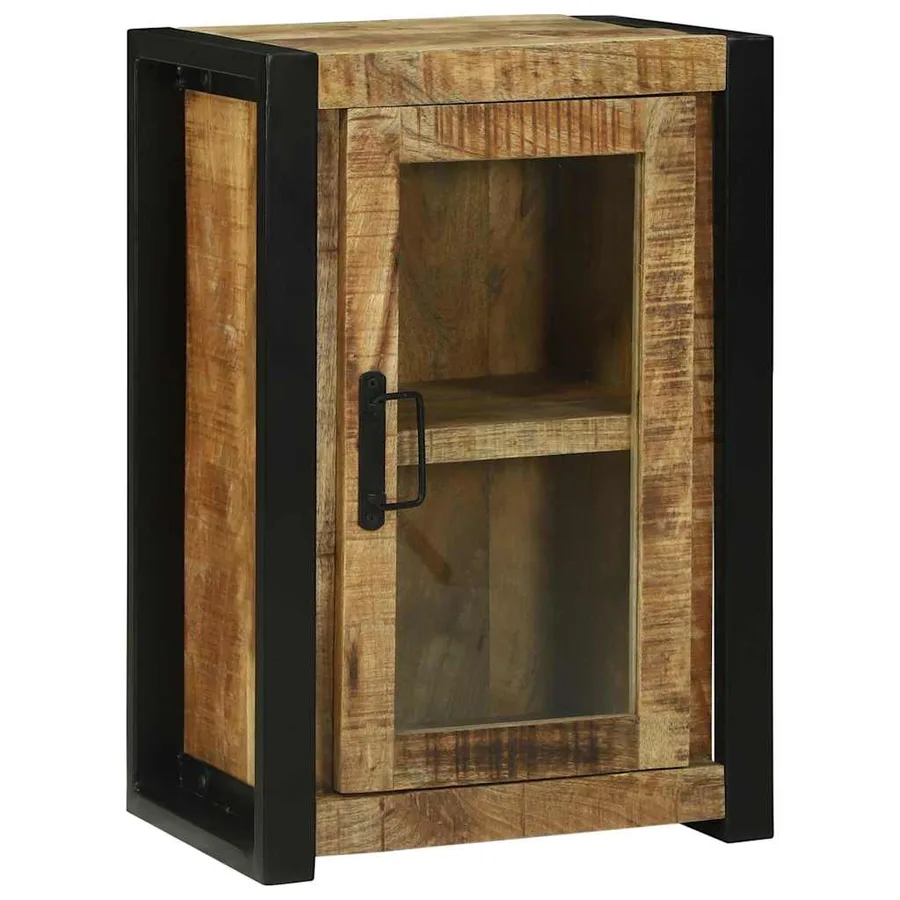 Armoire de salle de bain Marron Bois de mangue massif - 2