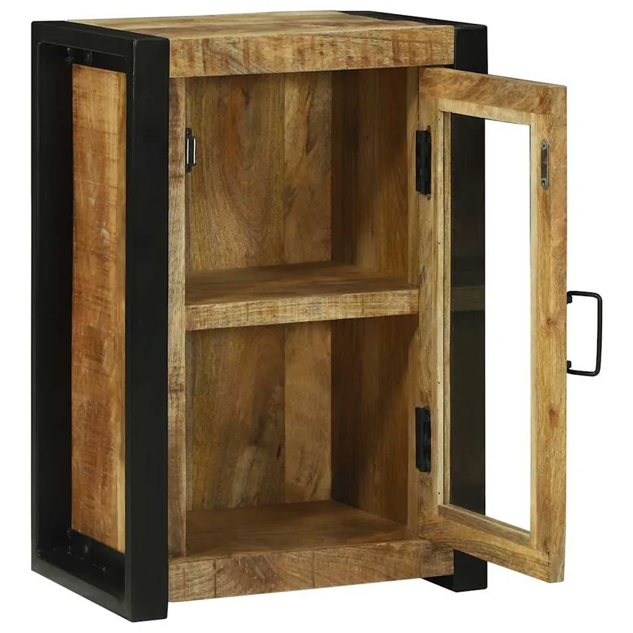 Armoire de salle de bain Marron Bois de mangue massif - 5