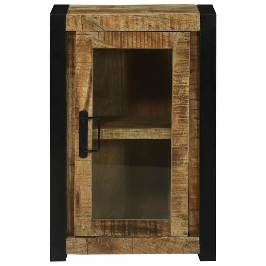 Armoire de salle de bain Marron Bois de mangue massif - 6