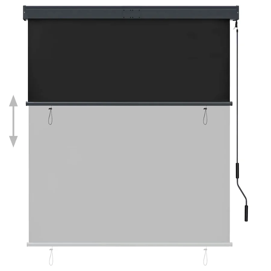 Store roulant d'extérieur 140 x 250 cm Anthracite - 3