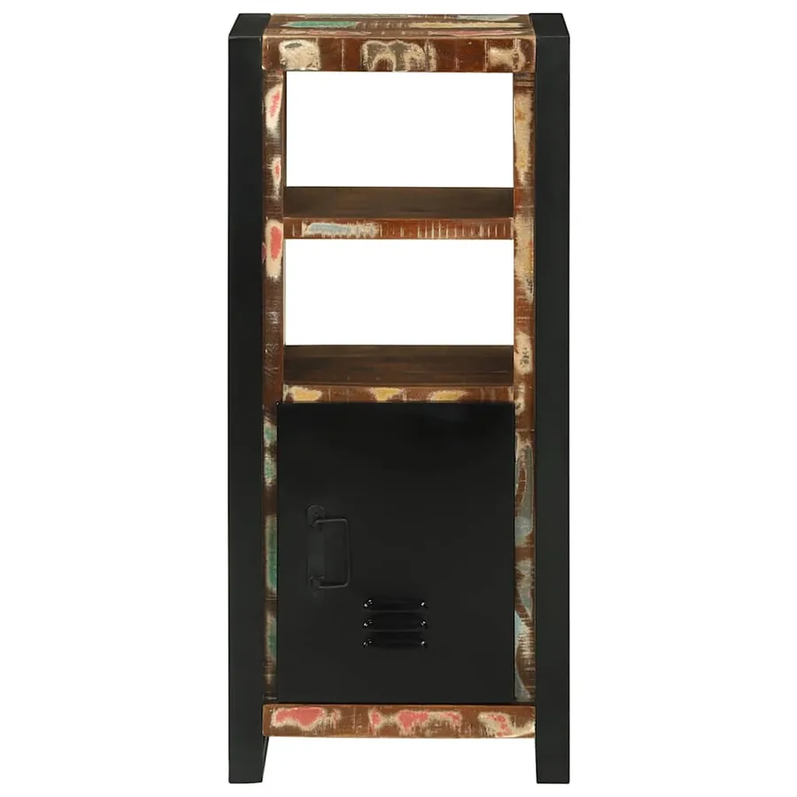 Armoire de salle de bain avec porte Marron Bois Recyclé Solide - 6