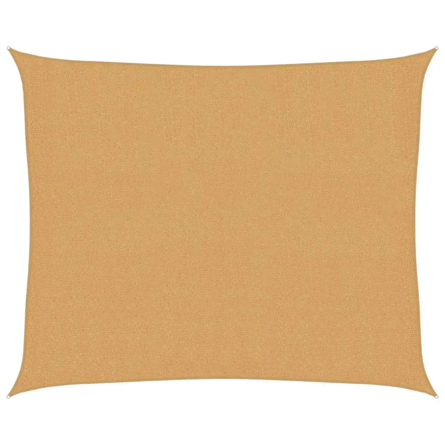 Voile d'ombrage 160 g/m² rectangulaire sable 2,5x3 m PEHD - 2