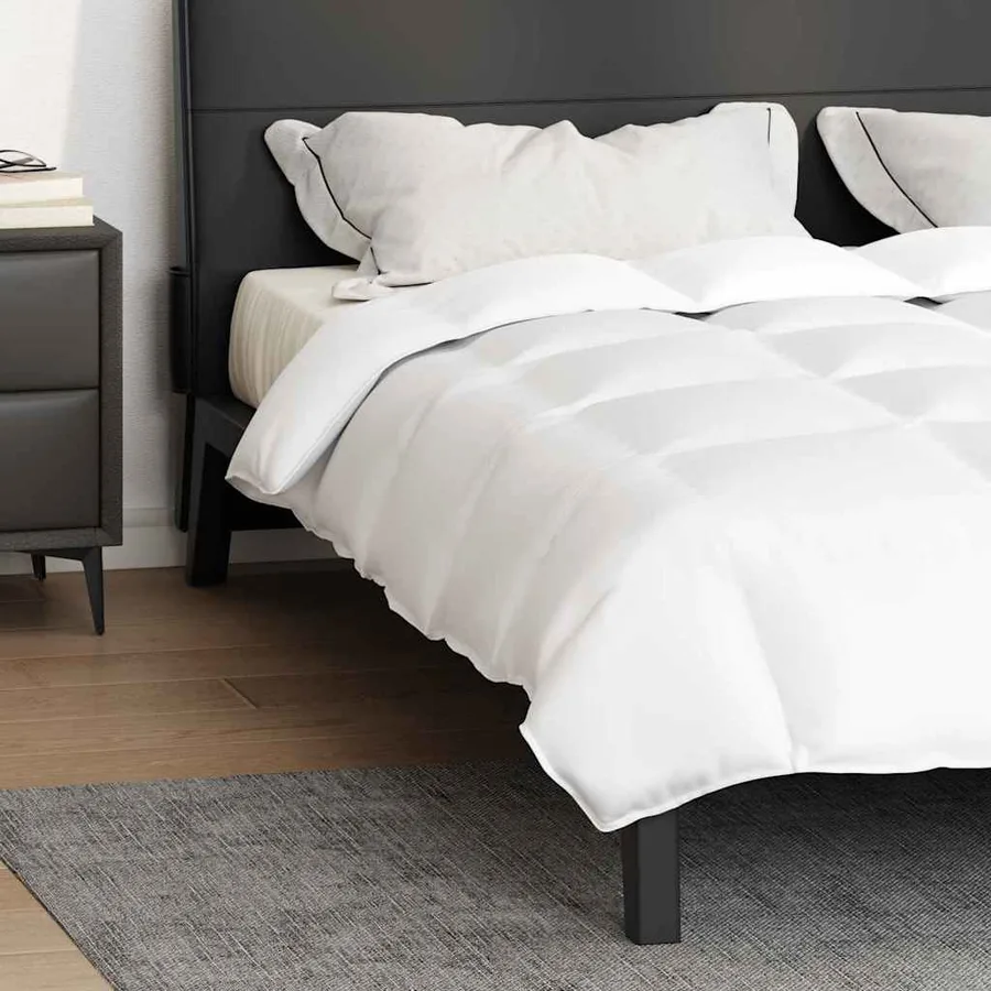 Couette Blanc 200 x 200 cm Plume - 5