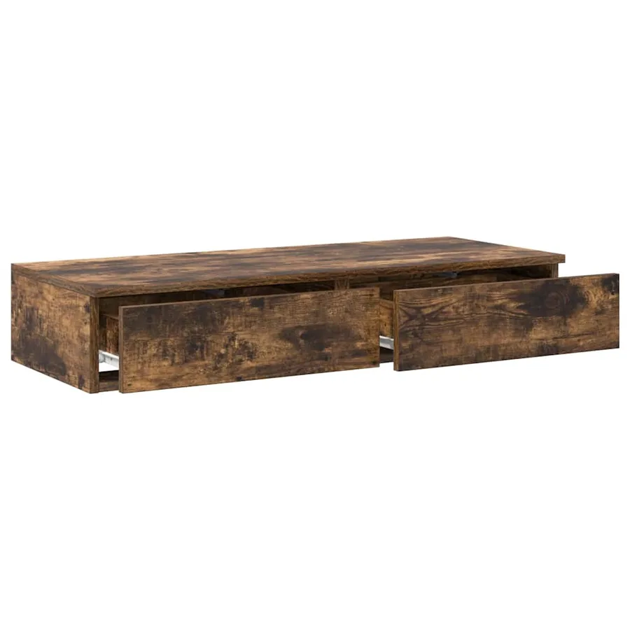 Tiroirs de lit avec tiroir Chêne fumé 100 x 36,5 x 16,5 cm - 5