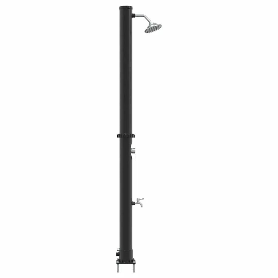 Douche solaire extérieure Noir 217 cm PVC et Aluminium - 6