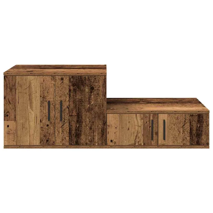 Armoire de rangement 2 pcs Bois ancien 103 x 41 x 40 cm - 7