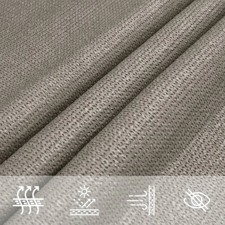 Voile d'ombrage 160 g/m² triangulaire 2,5x2,5x3,5 m PEHD - 8