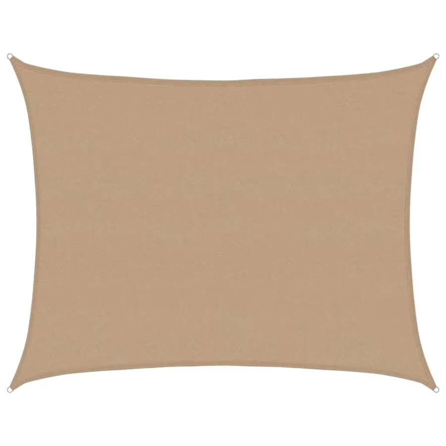 Voile d'ombrage 160 g/m² Taupe 6x7 m PEHD - 2