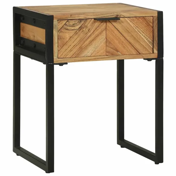 Table de chevet avec tiroir Marron 40 x 35 x 50 cm