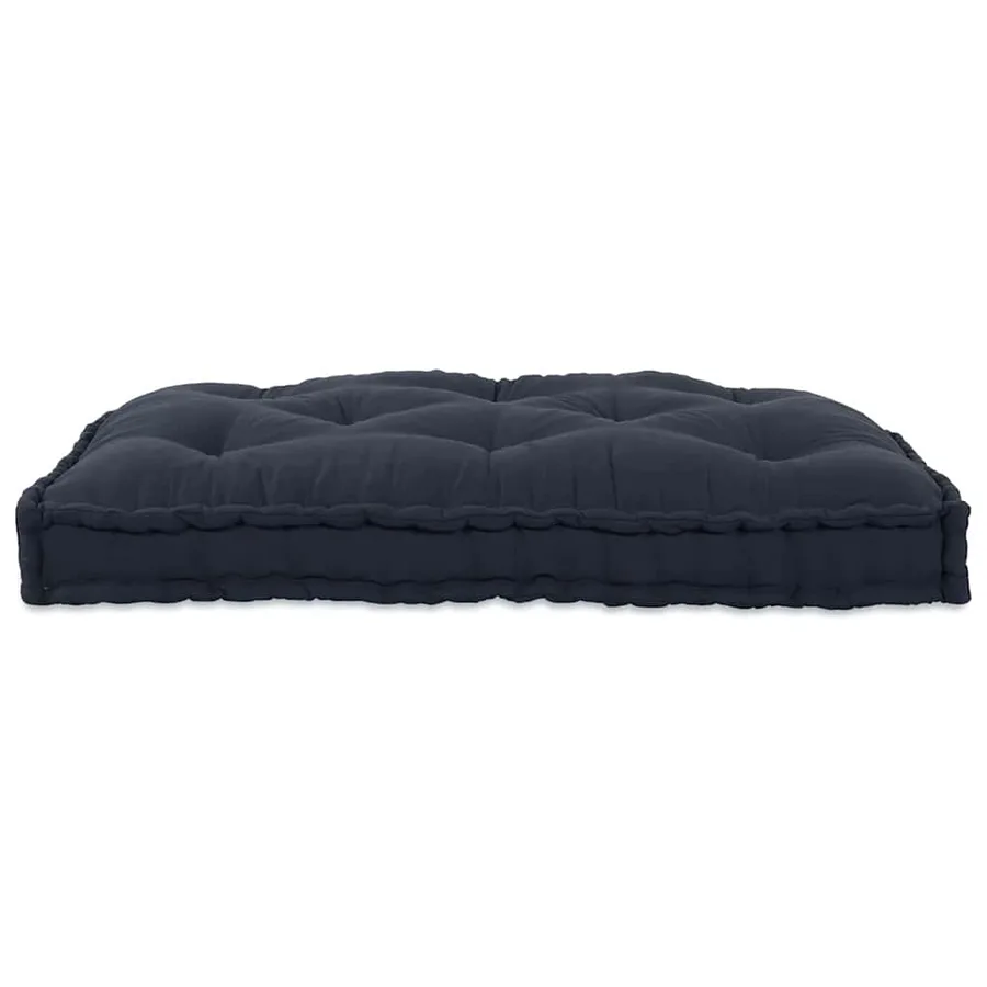 Coussin de canapé sur palette Anthracite 120 x 80 x 12 cm Tissu - 4