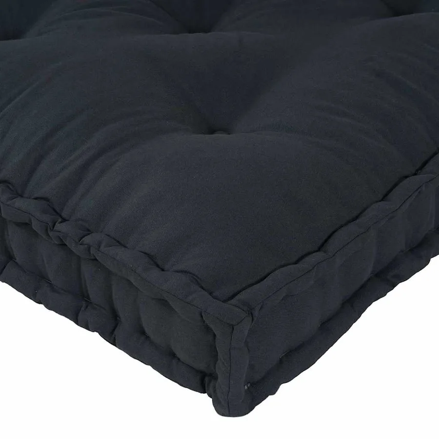 Coussin de canapé sur palette Anthracite 120 x 80 x 12 cm Tissu - 6