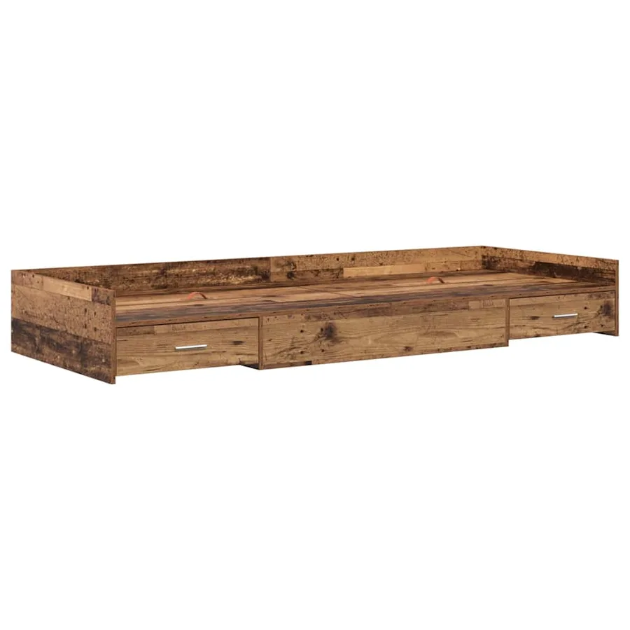Cadre de lit Bois Ancien 98,5 x 200 cm Bois d'ingénierie - 4