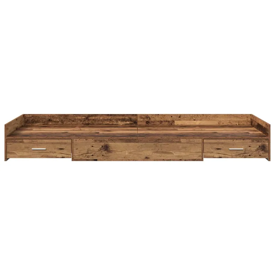 Cadre de lit Bois Ancien 98,5 x 200 cm Bois d'ingénierie - 5