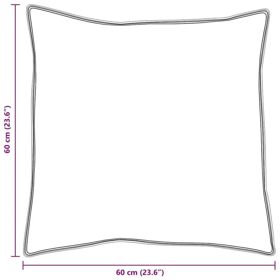Oreiller avec oreiller 2 pcs Blanc 60 x 60 cm Plume - 10