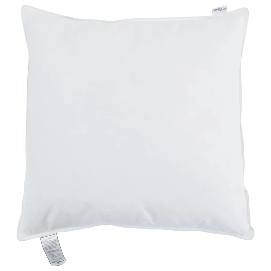 Oreiller avec oreiller 2 pcs Blanc 60 x 60 cm Plume - 6