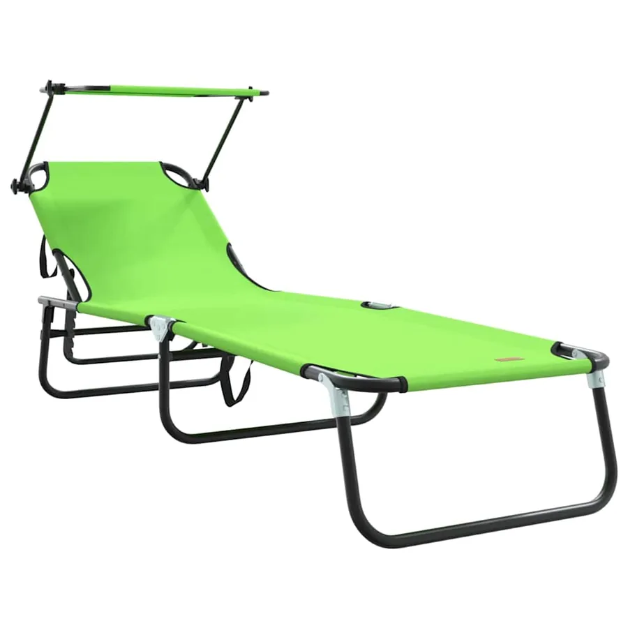 Chaise longue pliante Noir 190 x 57 x 81 cm oxford - 52