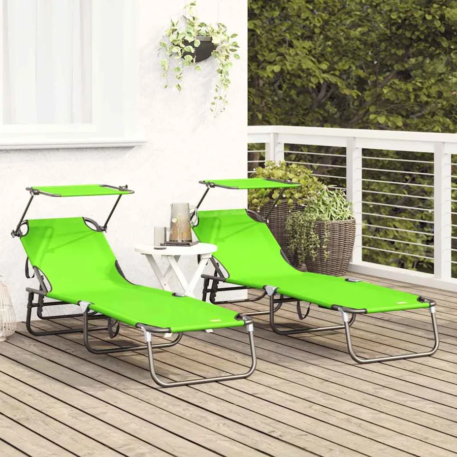 Chaise longue pliante Noir 190 x 57 x 81 cm oxford - 89