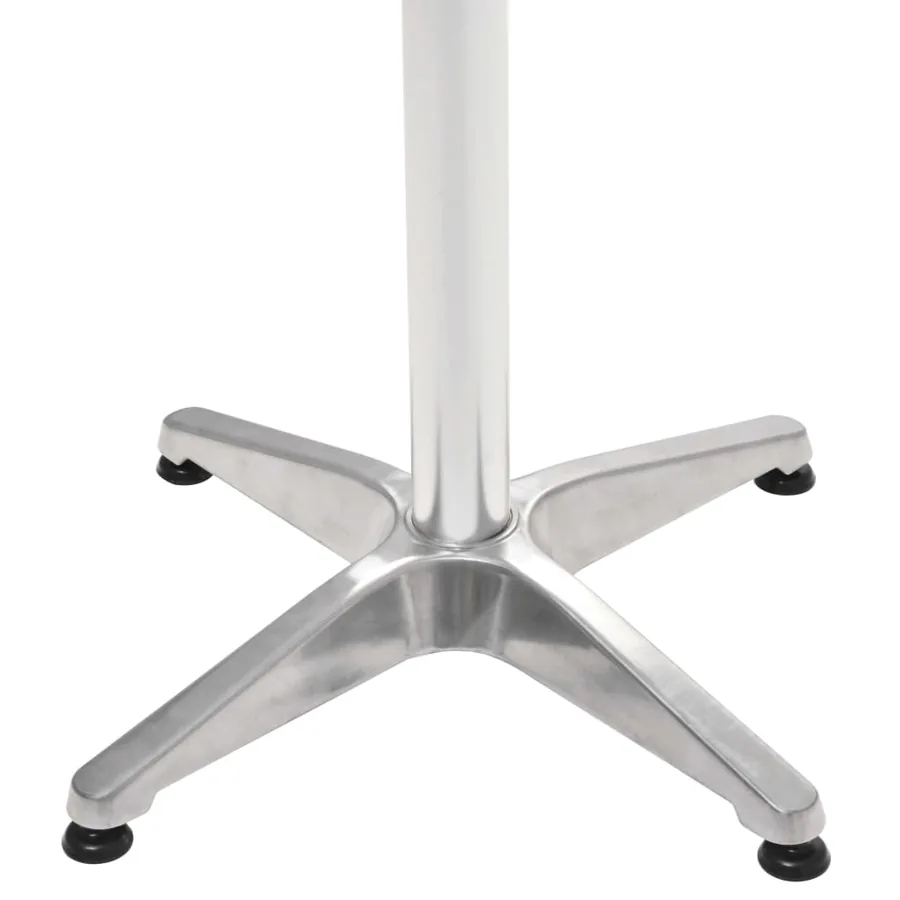 Table de jardin Argenté 60x60x70 cm Aluminium - 3