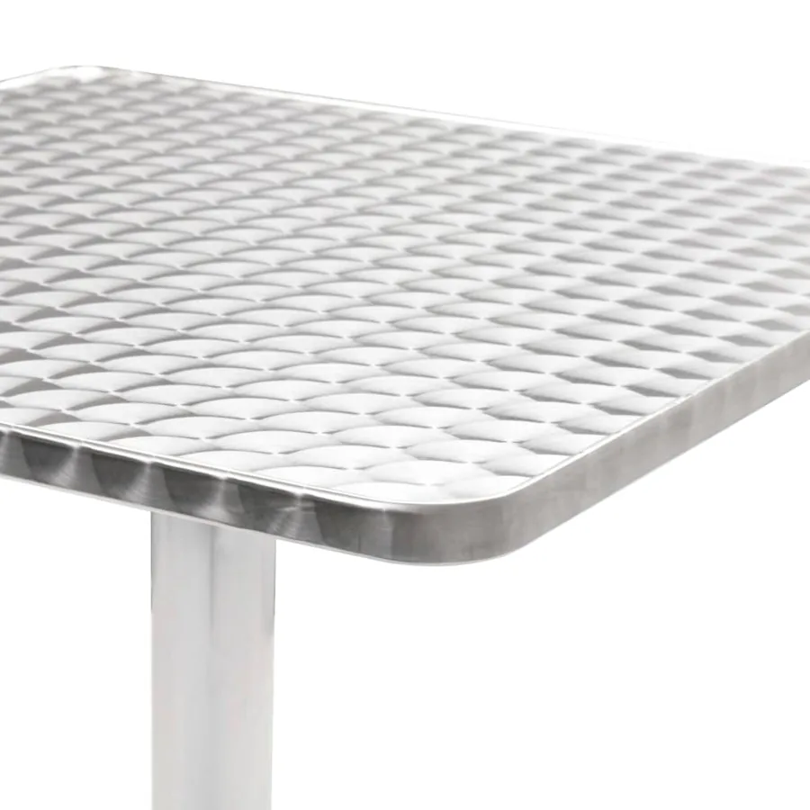 Table de jardin Argenté 60x60x70 cm Aluminium - 4