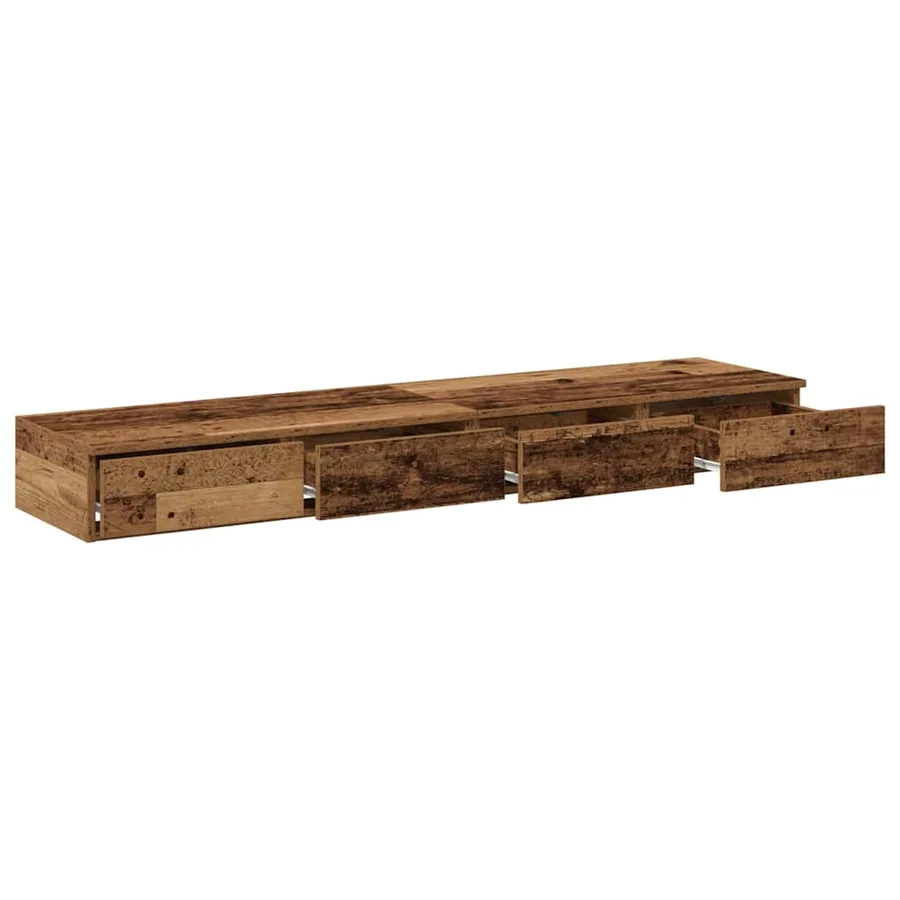 Tiroirs de lit avec tiroir Bois ancien 135 x 36,5 x 16,5 cm - 5