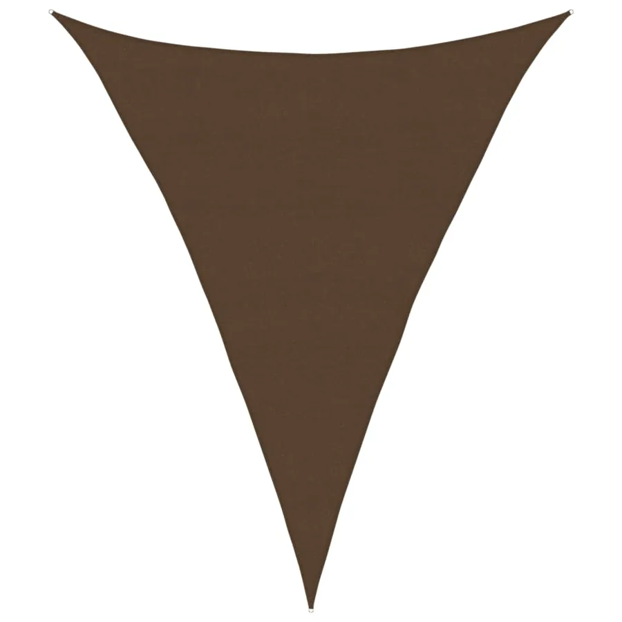 Voile d'ombrage 160 g/m² Marron 5x7x7 m PEHD - 2