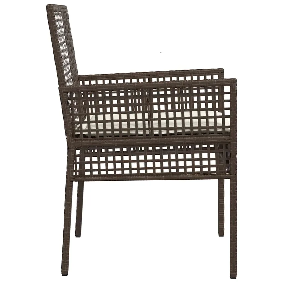 Chaise de jardin 2 pcs Marron 55 x 53 x 85 cm polyrotin - 6