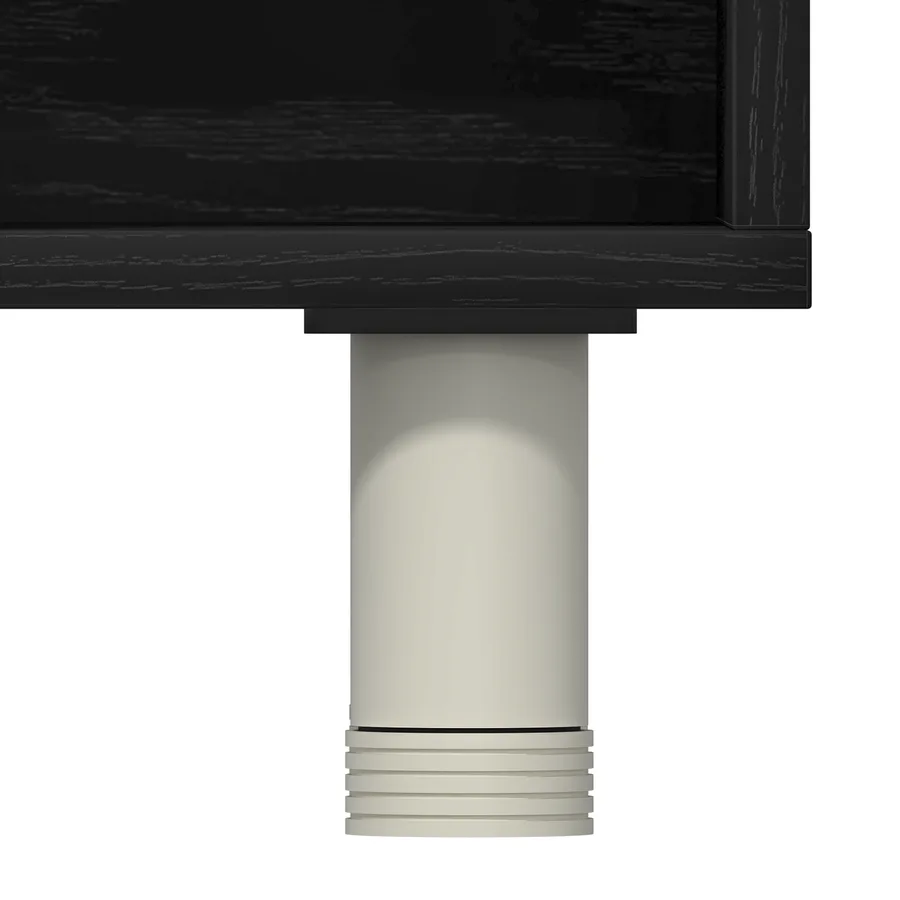 Cabinet de salle de bain avec porte Chêne noir 60 x 32 x 54 cm - 12