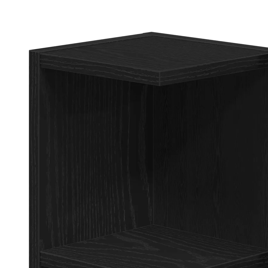 Ensemble de mobilier de salle de bain avec étagère 4 pcs Noir - 14