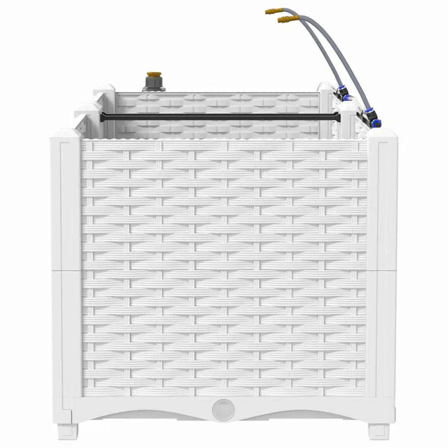 Cache-pot de jardin 2 pc Blanc 80 x 40 x 37,5 cm PP - 7