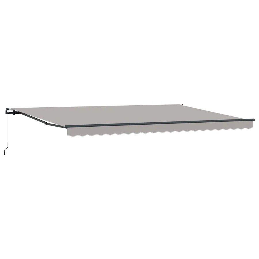 Auvent rétractable Gris clair 500 × 300 cm - 4