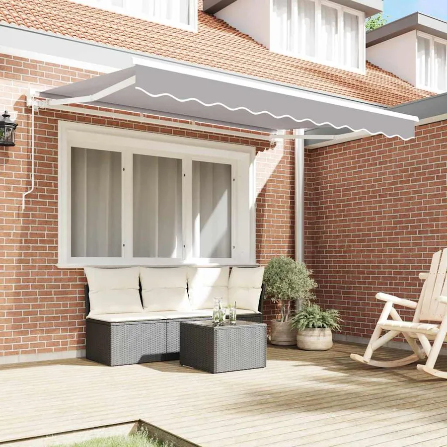 Cadre d'auvent Gris clair 250 x 200 cm - 3