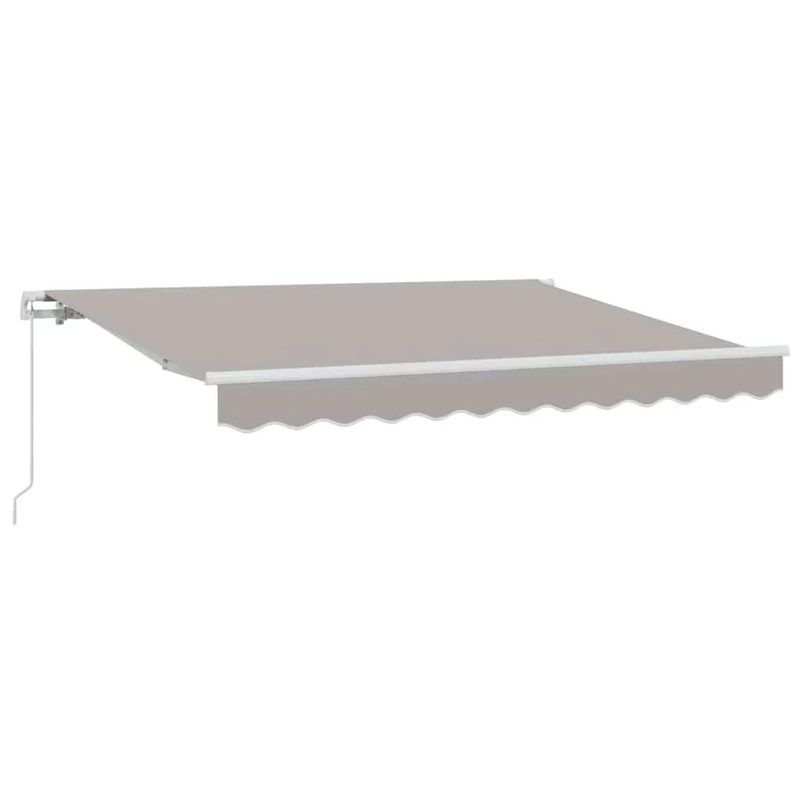 Auvent Rétractable Gris clair 350 x 200 cm tissu - 2