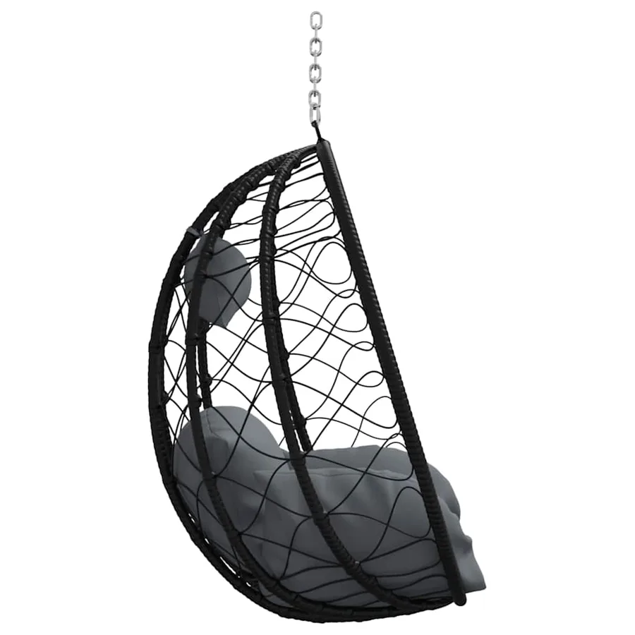 Chaise suspendue Anthracite 91,5 x 54,5 x 107 cm polyrotin - 6