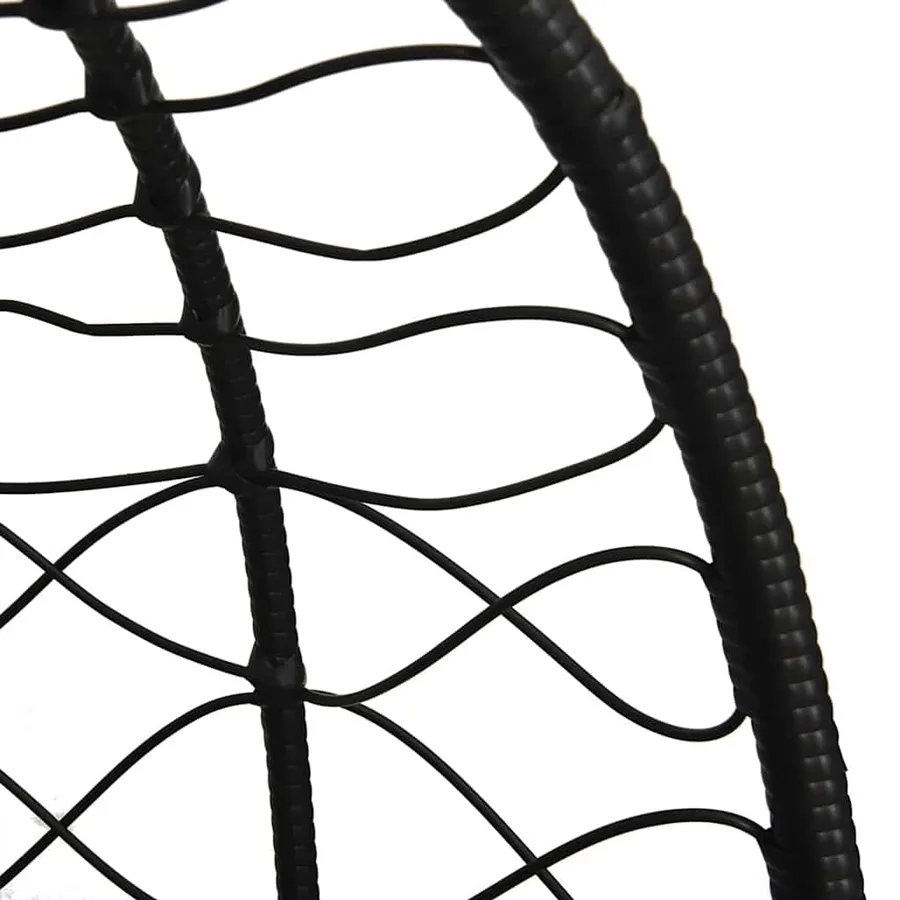Chaise suspendue Anthracite 91,5 x 54,5 x 107 cm polyrotin - 8