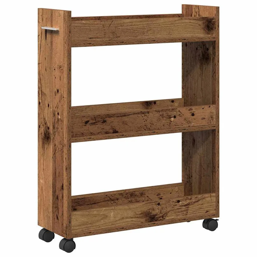 Armoire avec roue Bois ancien 60 x 22 x 79 cm - 2