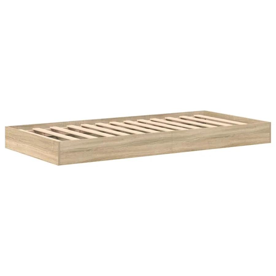 Lit Bibliothèque Chêne sonoma 100 x 200 cm Bois d'ingénierie - 4