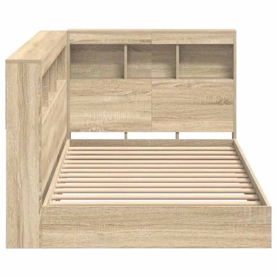 Lit Bibliothèque Chêne sonoma 100 x 200 cm Bois d'ingénierie - 7
