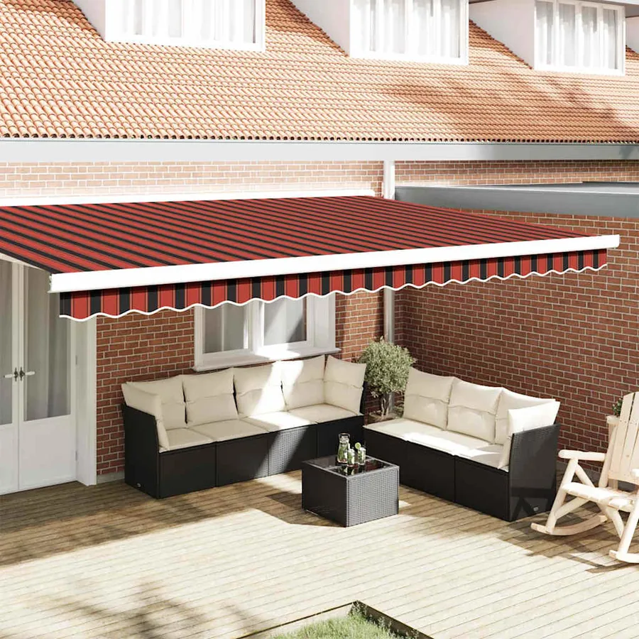 Remplacement de lambrequin Orange / Noir / Jaune 480 x 20 cm