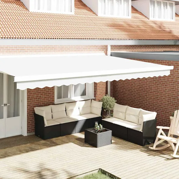 Remplacement de lambrequin Blanc 480 x 20 cm Polyester