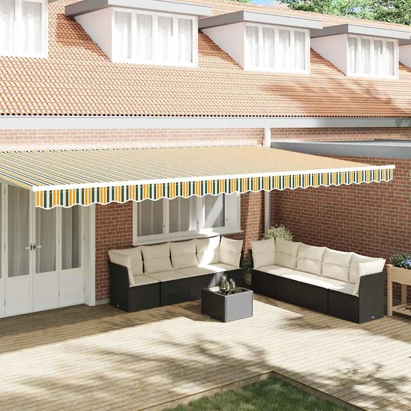 Remplacement de lambrequin Vert et jaune 6 m Polyester