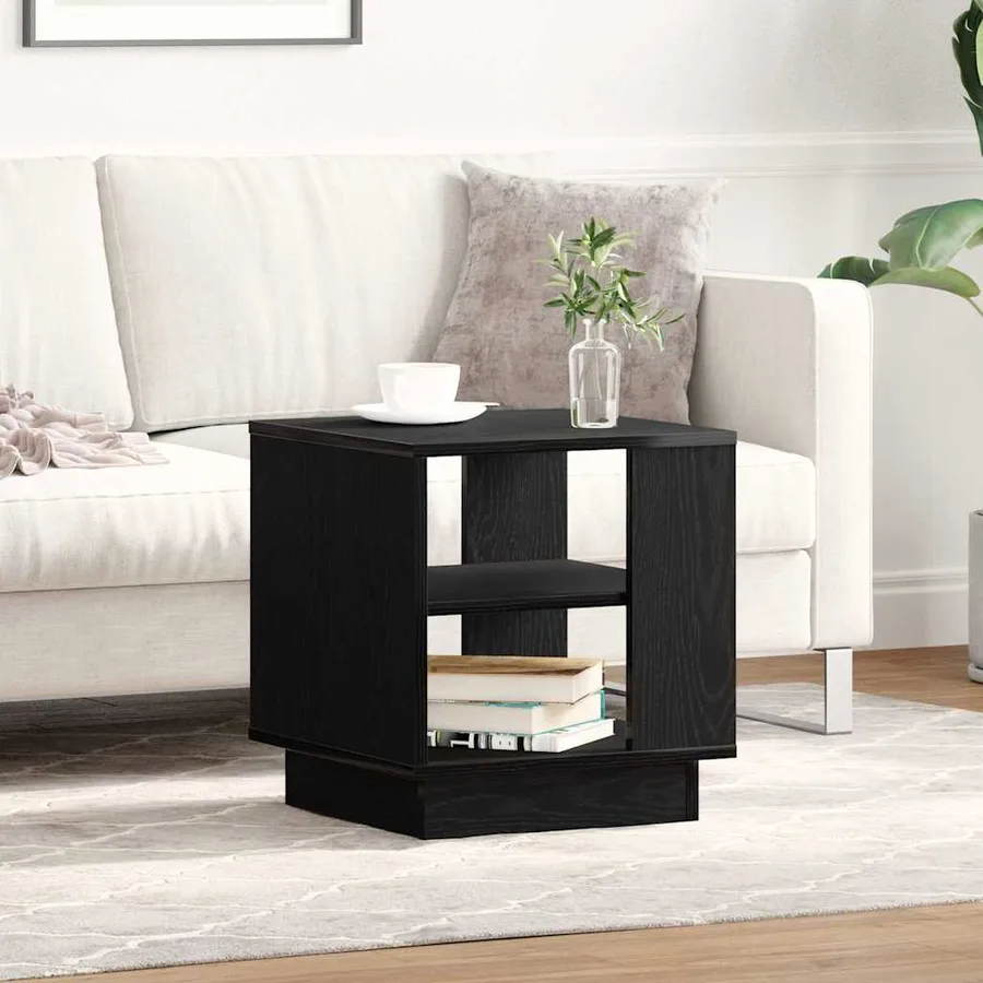 Table basse Chêne noir 40 x 40 x 43 cm Bois d'ingénierie - 4