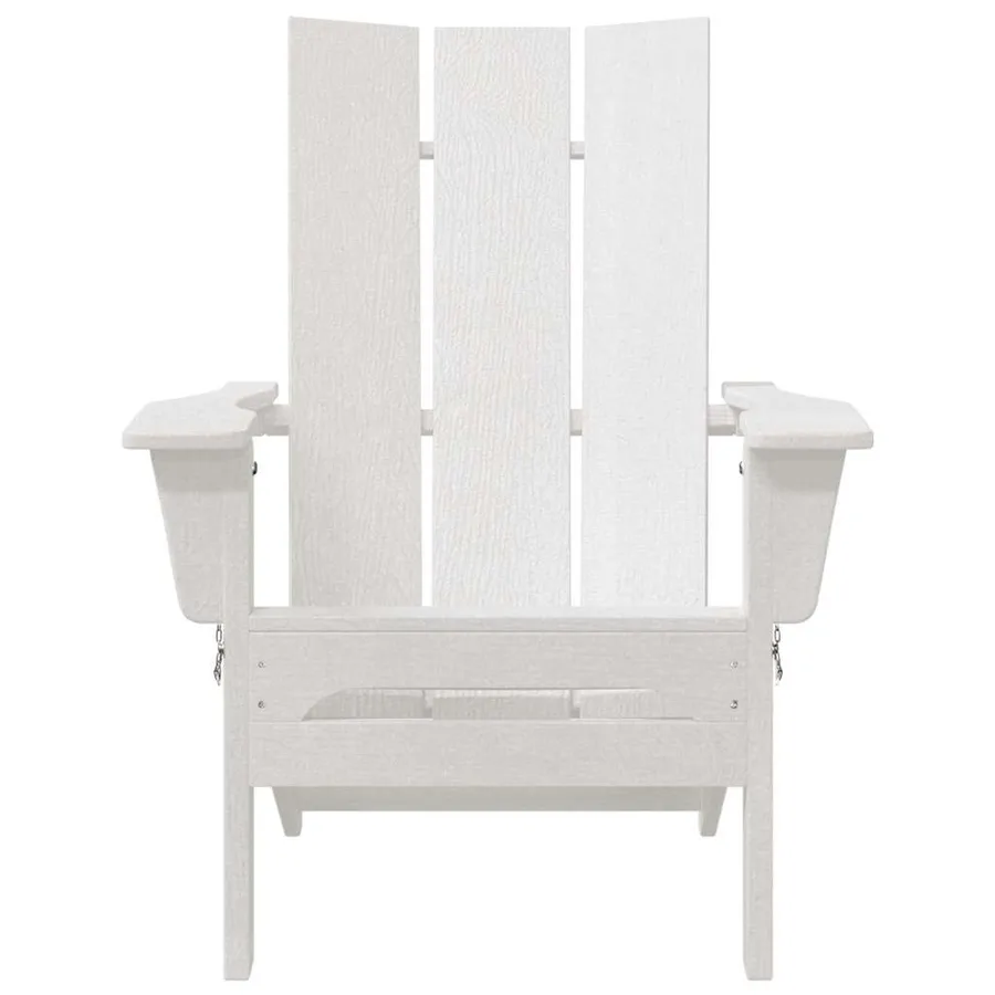 Chaise de jardin 2 pcs Blanc 80.5 x 74.5 x 92 cm Polyéthylène - 5