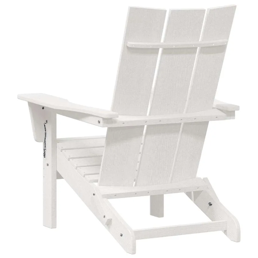 Chaise de jardin 2 pcs Blanc 80.5 x 74.5 x 92 cm Polyéthylène - 7