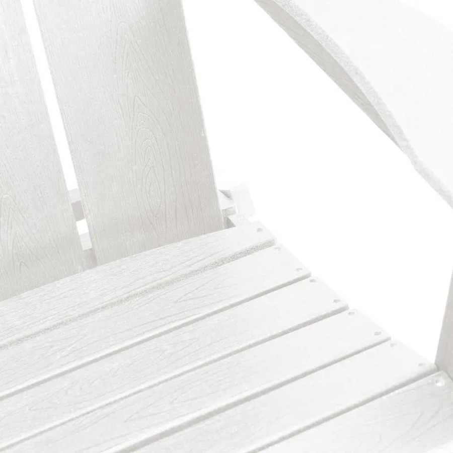 Chaise de jardin 2 pcs Blanc 80.5 x 74.5 x 92 cm Polyéthylène - 9