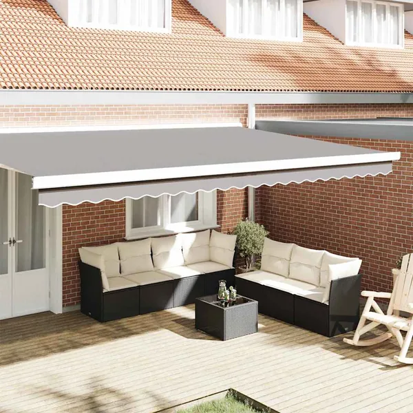 Remplacement de lambrequin Gris clair 480 x 20 cm Polyester