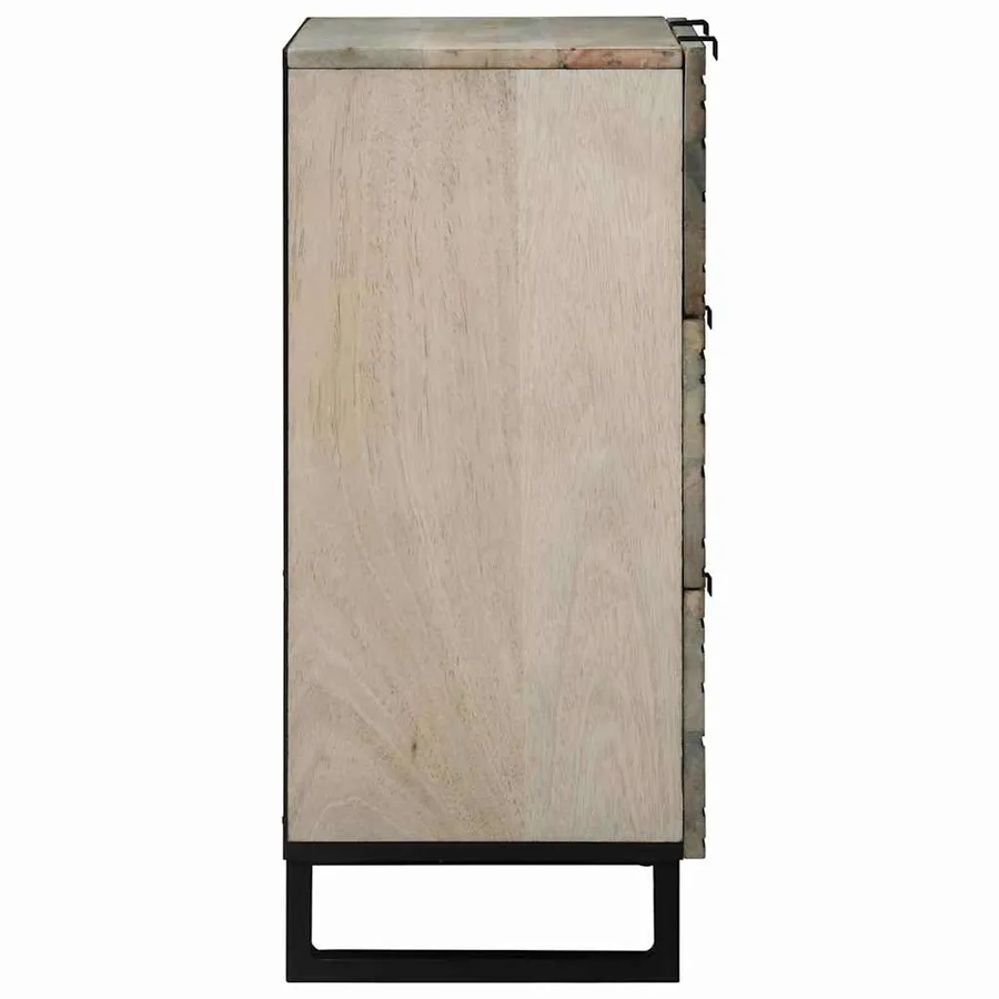 Ensemble de buffet 2 pcs Blanc 120 x 33,5 x 75 cm - 5