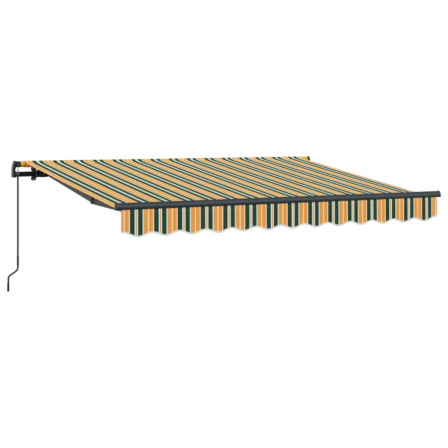 Auvent Rétractable Vert 250 x 200 cm tissu - 4