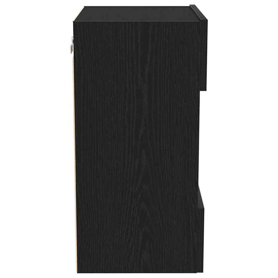 Ensemble meuble TV Montage mural 2 pcs Noir 40 x 30 x 60,5 cm - 8