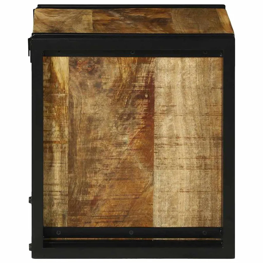 Étagère à vin 35 x 35 x 39 cm Bois de mangue massif - 5