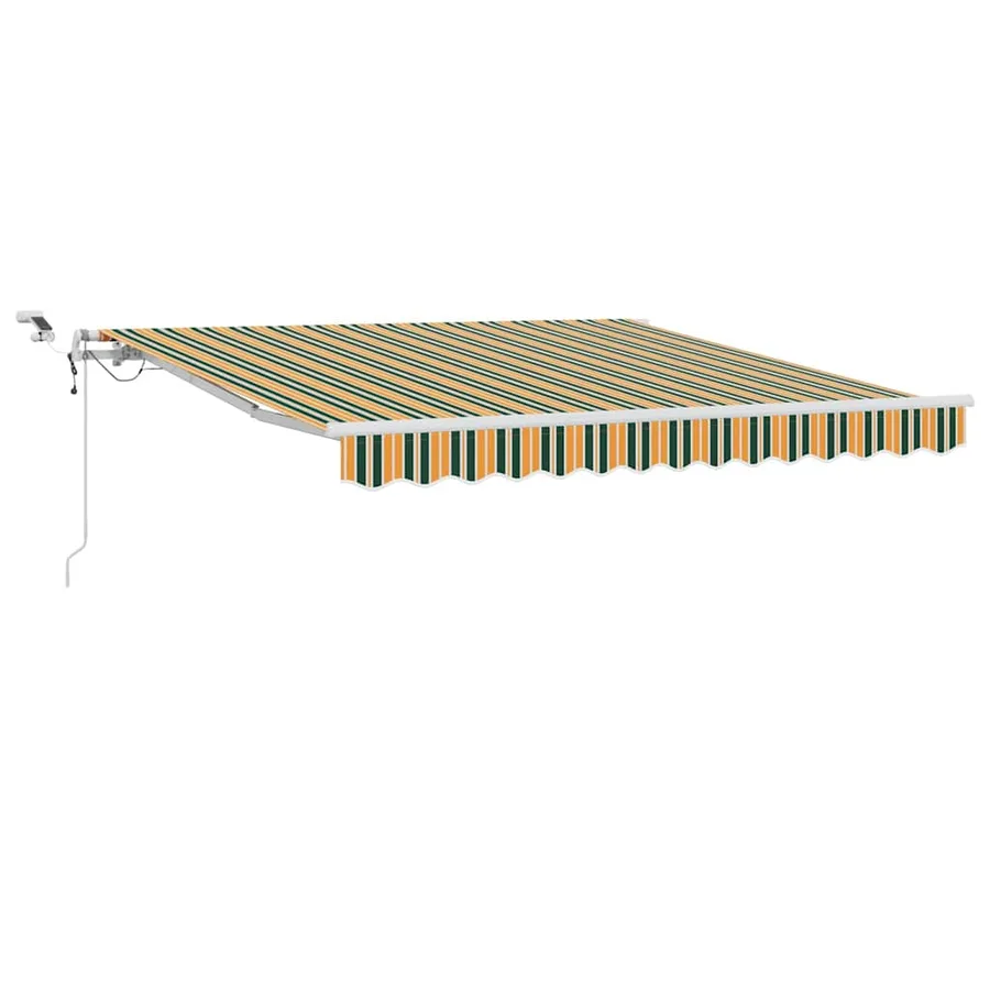 Auvent rétractable Vert et jaune 300 x 250 cm Polyester - 2